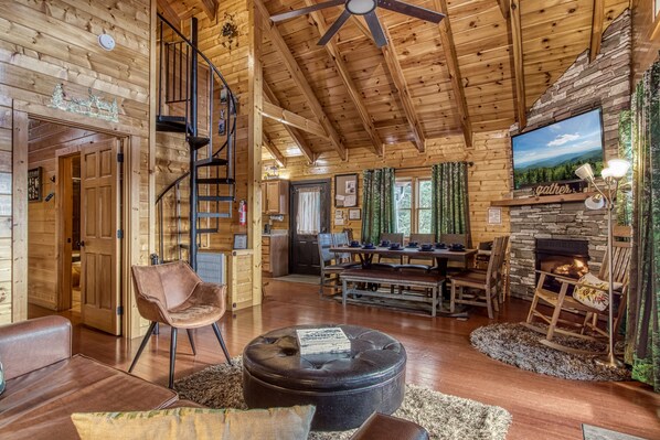 Interior - Cabin w/ Indoor Pool, Theater, Hot Tub & Views – Sleeps 12 (Sevierville)