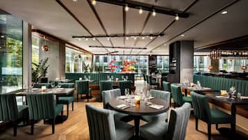 Breakfast, lunch served; local and international cuisine, garden views