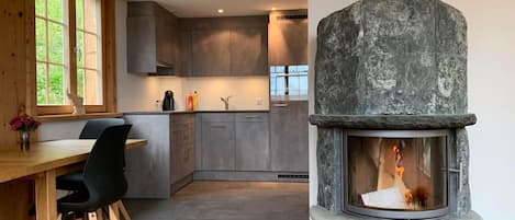 Frigorífico, horno, placa de cocina y lavavajillas