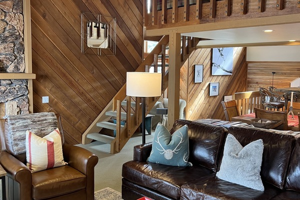 Smart TV, fireplace, video games, DVD player