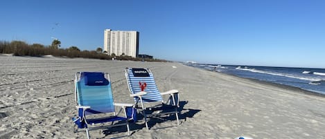 Vlak bij het strand