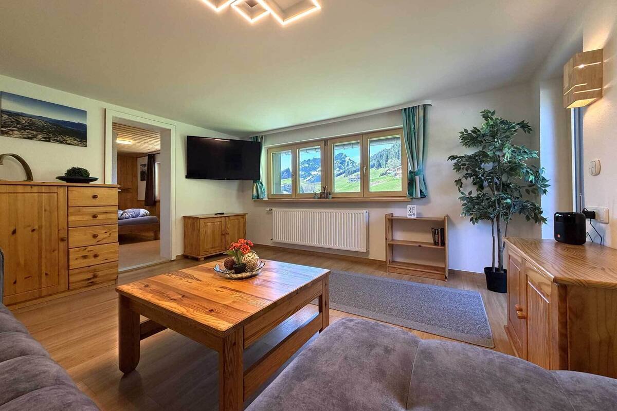 Leilighet, privat bad (mit Garten-und Bergblick) | Lounge