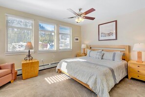 2 bedrooms, premium bedding, iron/ironing board, travel cot