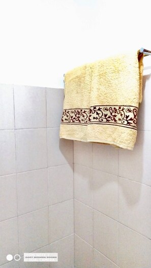 Haartrockner, Handtücher, Seife, Shampoo