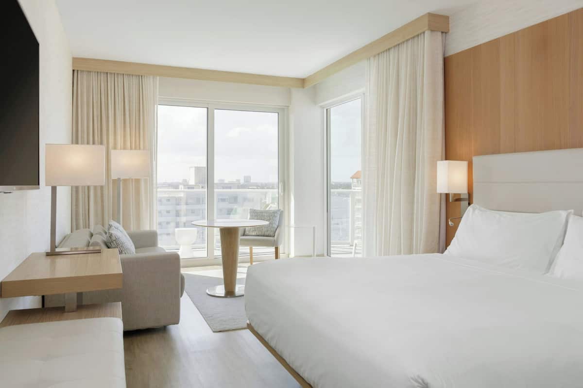 Premium bedding, pillowtop beds, in-room safe, blackout drapes