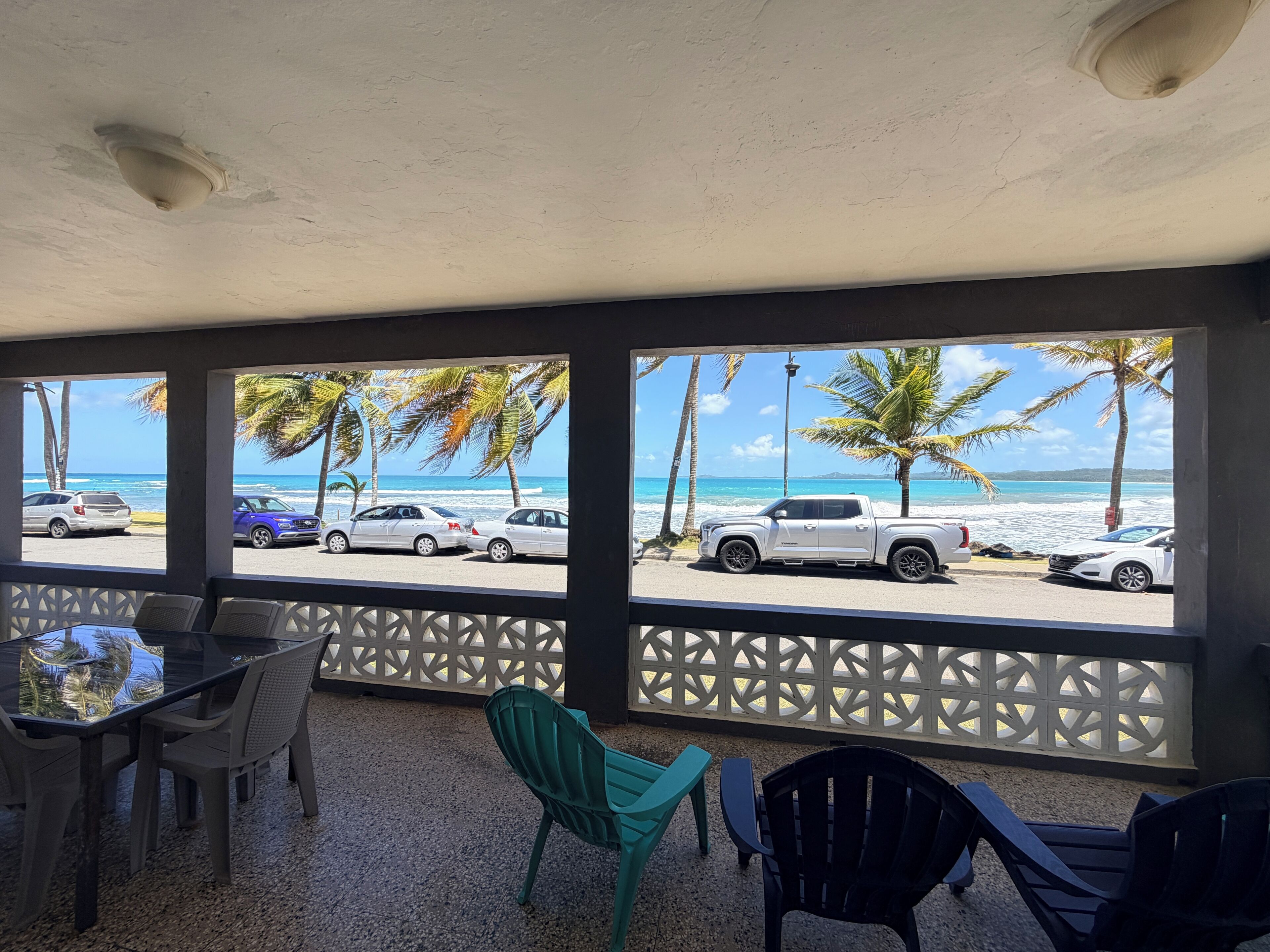 Hang out on the large porch