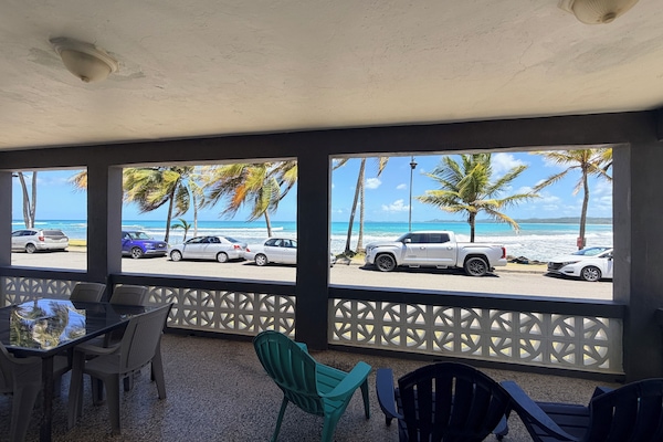 Hang out on the large porch