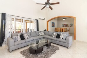 TV, DVD player, stereo, offices