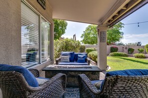 Terrace/patio - Luxury Family friendly home with resort-like pool and backyard on golf course! (Goodyear)
