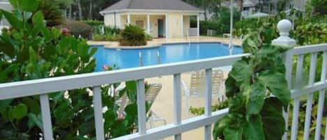 A heated pool