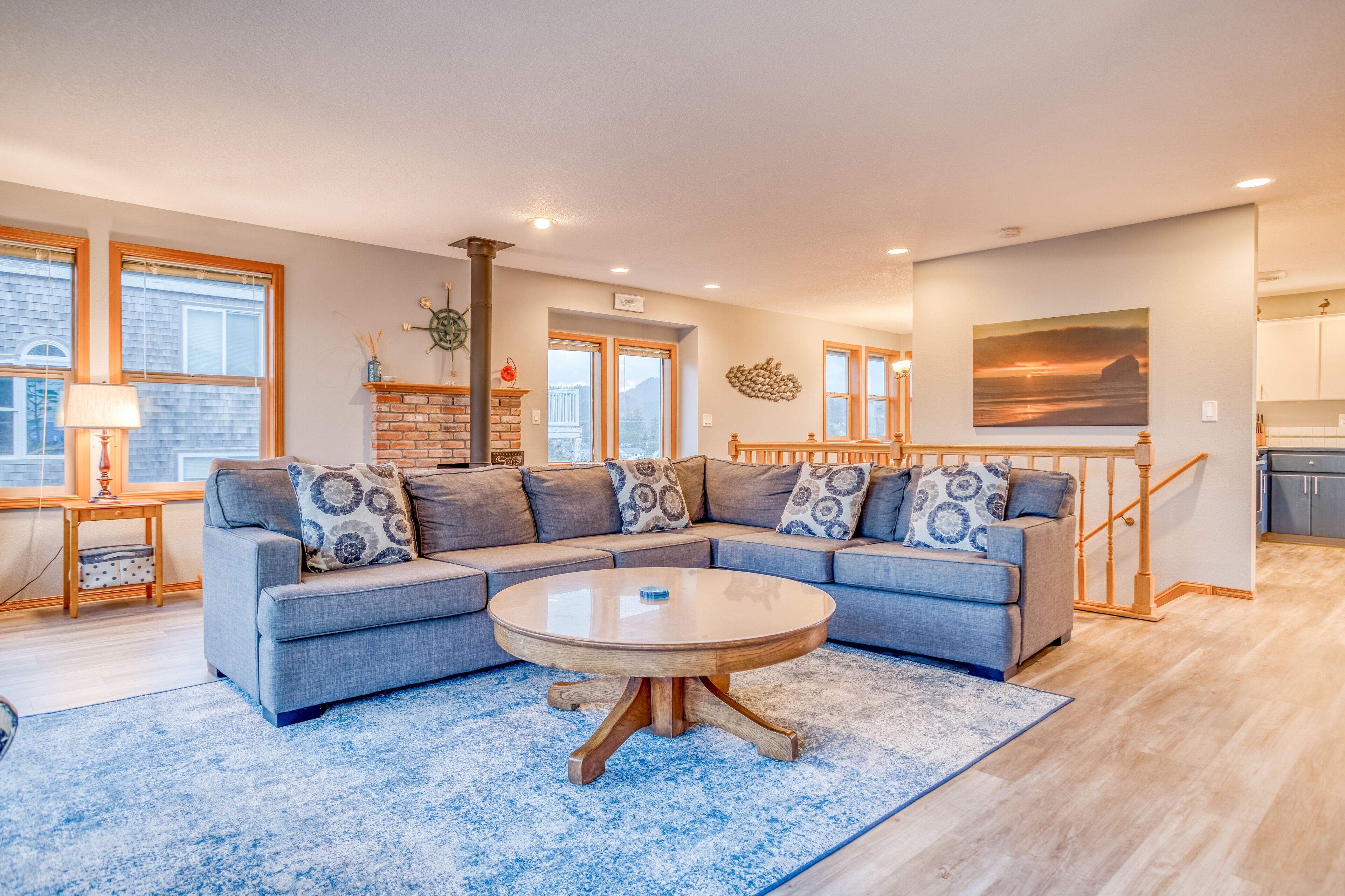 Three-Story Home has Ocean, River and Mountain Views Two Blocks from the Beach!