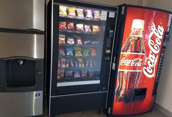 Convenient vending machine available for guest use.