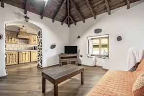 TV - Holiday Home "Casa Los Mansino" with Sea View, Wi-Fi, Garden & Pool (La Victoria de Acentejo)