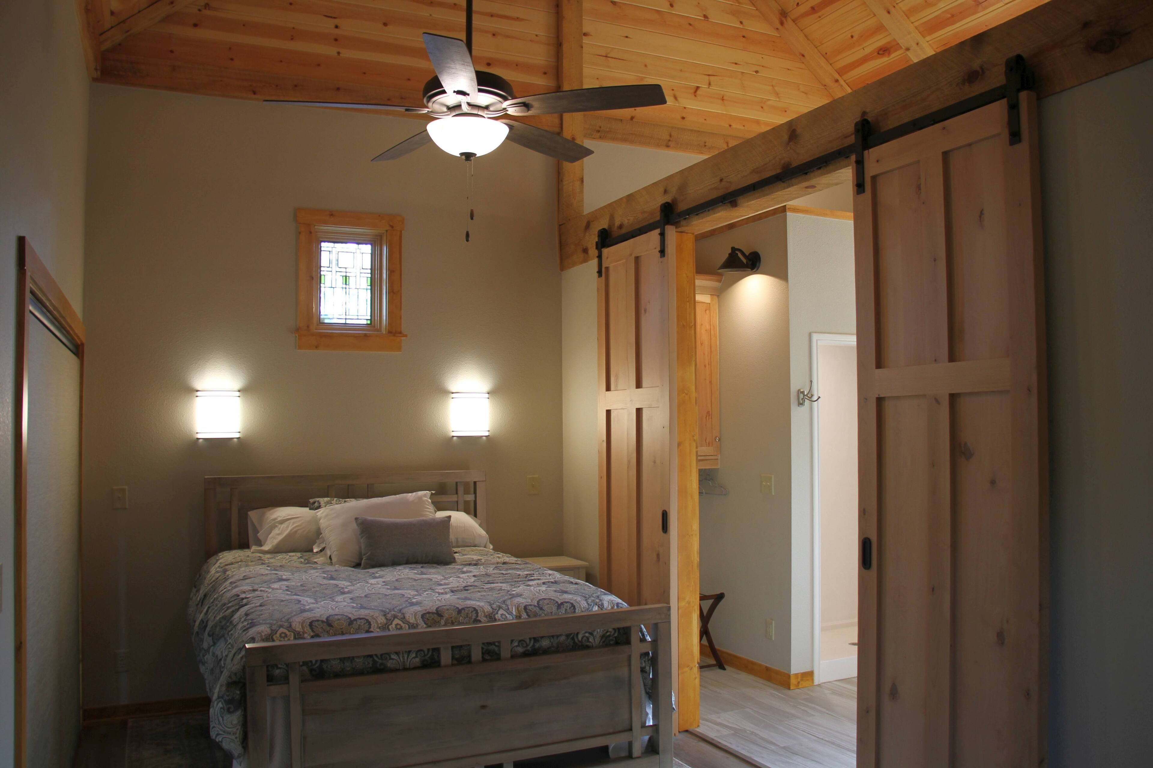 Escape to Honey Creek Lavender Farm on the ridge and experience the view.