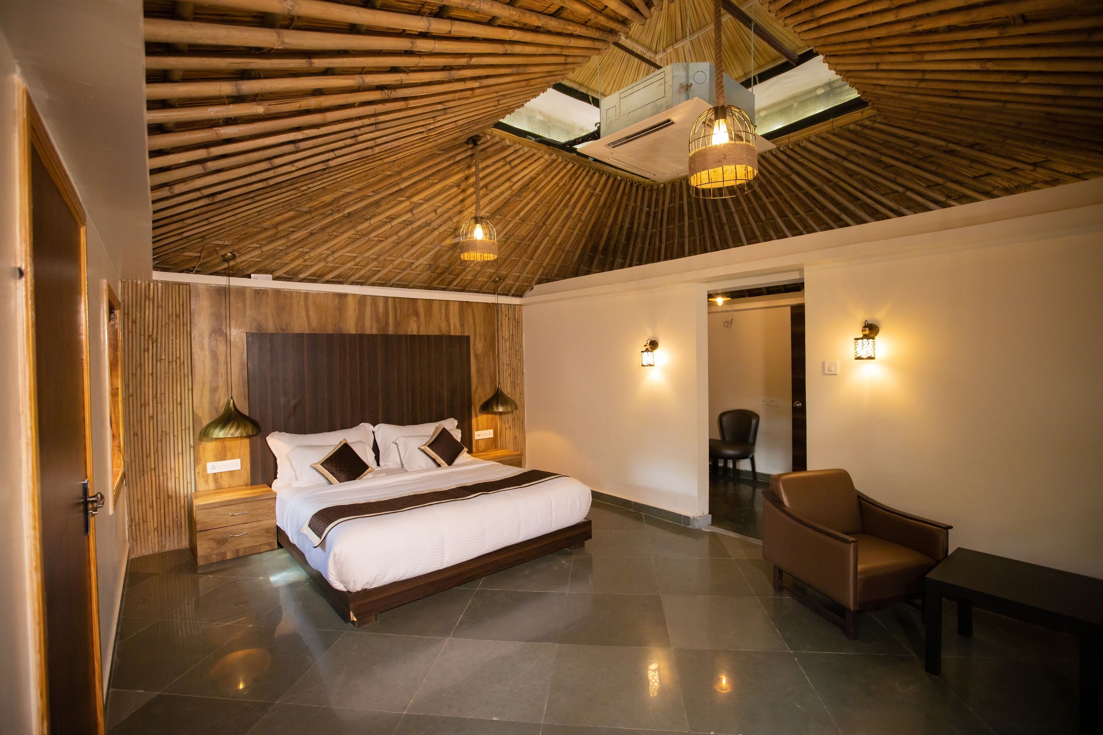 Nature Pool Villa | Premium bedding, minibar, desk, laptop workspace