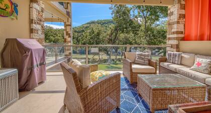 Upscale, gated with a pool, direct river access! Guadalupe Riverfront!
