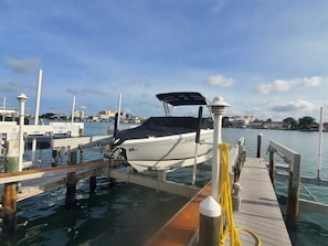 Fish off your private dock or join Capt Al on this new Cobalt boat