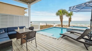 Outdoor dining - On Tide Time - Beachfront | Private Pool | SAT-SAT (Panama City Beach)