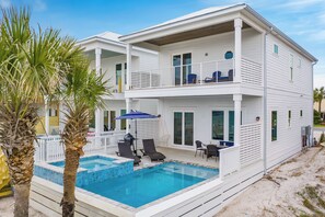A heated pool