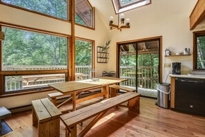 Hair dryer - Northeast Passage Chalet is a cozy and warm.  Wonderful hot tub on the deck and a great big stone fireplace. The Killington golf course and Green Mountain National Golf Course are just a few minutes from this location. (Killington)