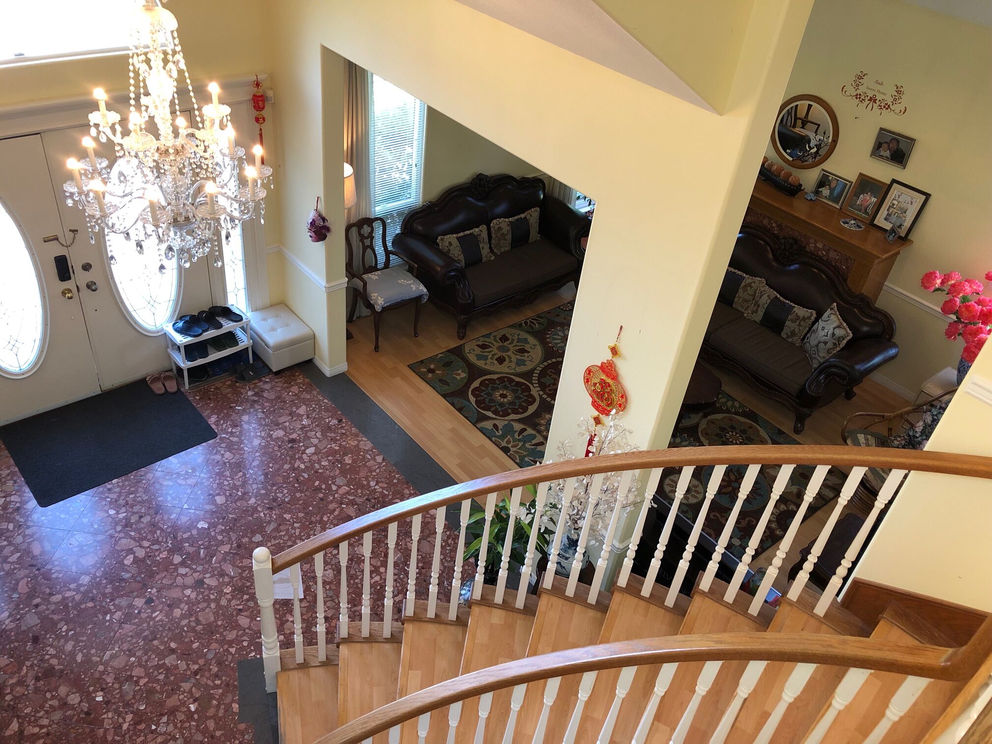 Queen bedroom with shared bathroom