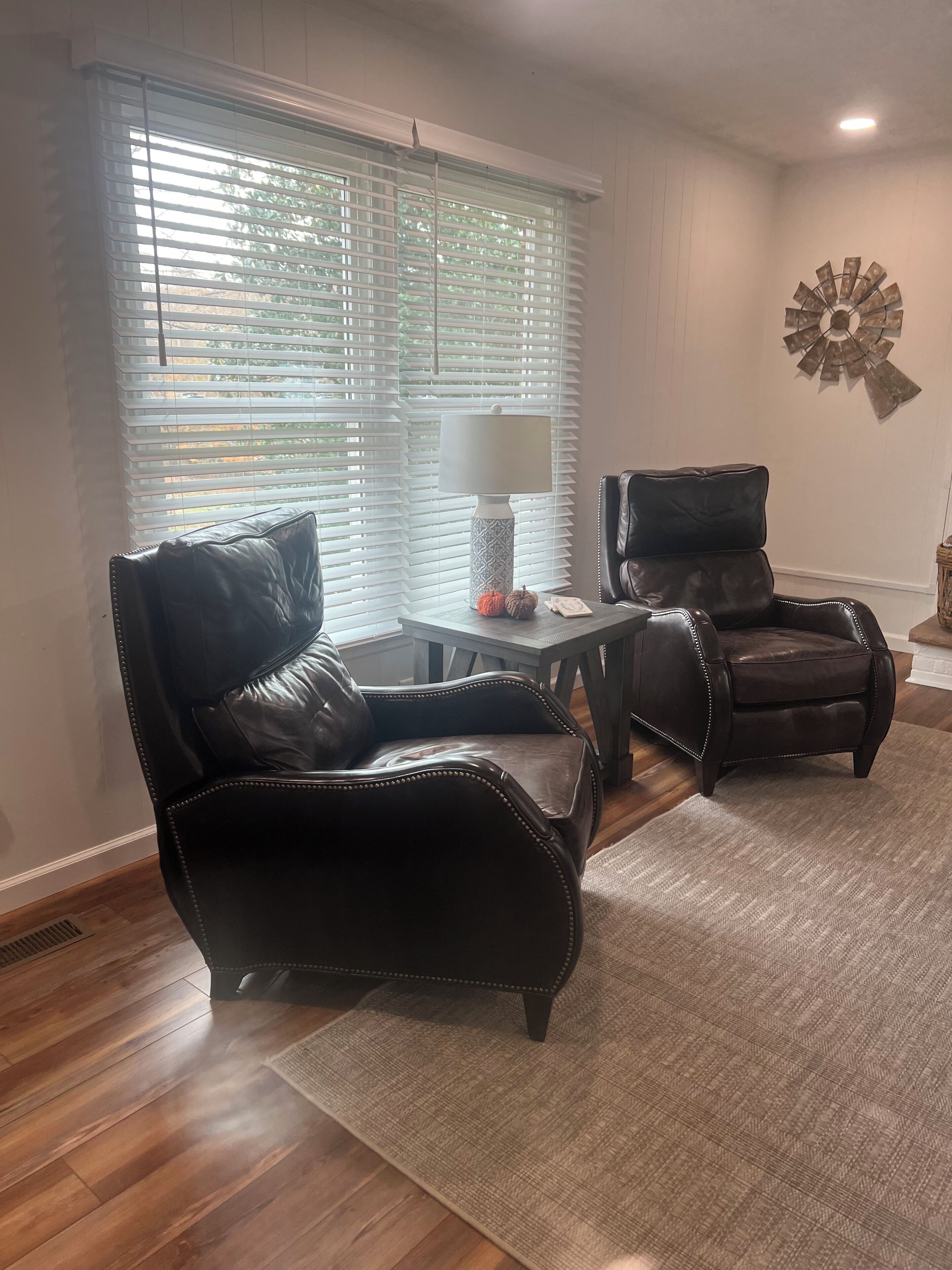 Smart TV, lareira, livros