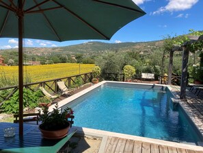 Pool - Stunning private villa with private pool, WIFI, A/C, TV, patio and panoramic view, close to Cort... (Sodo)