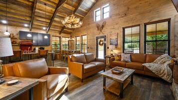 Smart-tv, eldstad och tv-spel