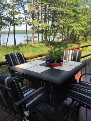 Outdoor dining - Round Lake Hideaway (Hayward)