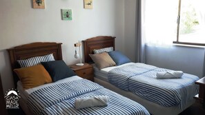 2 chambres, fer et planche à repasser, lit parapluie, Wi-Fi gratuit