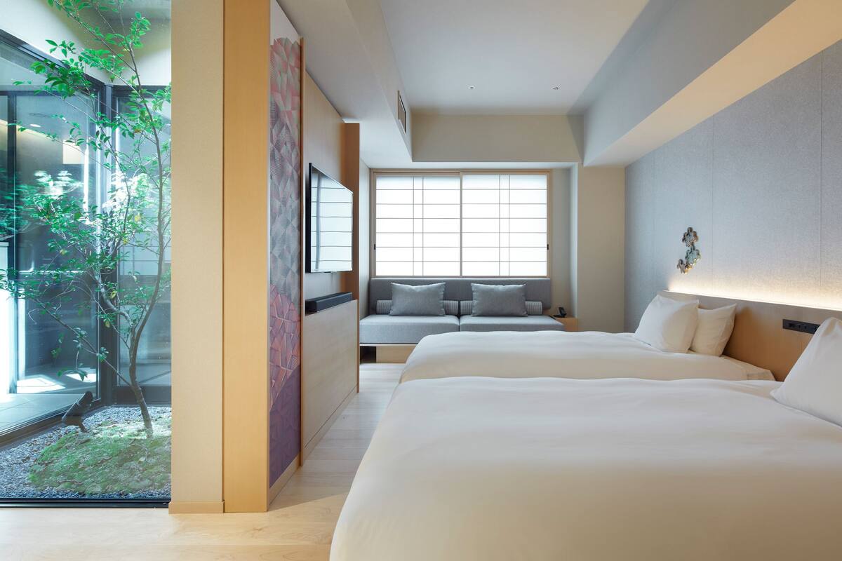 Premier Twin kamer, niet-roken | Luxe beddengoed, een kluis op de kamer, gratis wifi, beddengoed