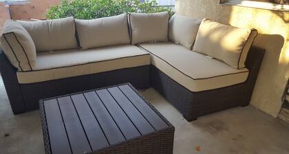 Fully remodeled guest house with patio and kitchen