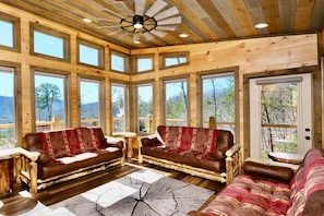 Smart TV, fireplace, video games, DVD player - Treetop Treasure with Fire Pit, Game Rm, Bball, A+ Views, Swings, Yard, Desk, EV (Sevierville)
