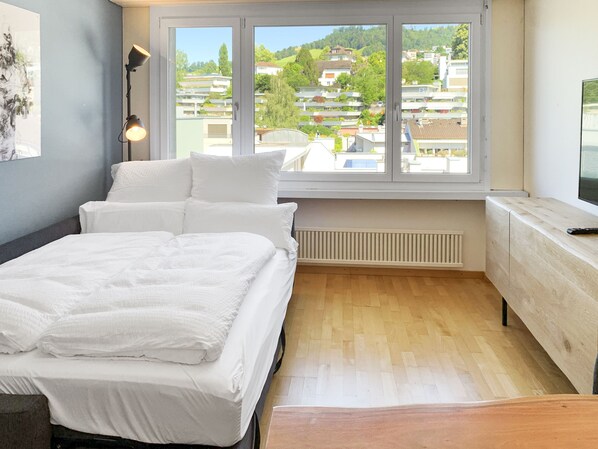 1 bedroom, iron/ironing board, travel crib, free WiFi