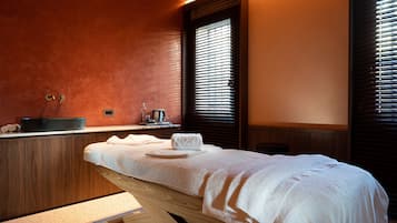 Sauna, body treatments, deep-tissue massages, body scrubs, facials