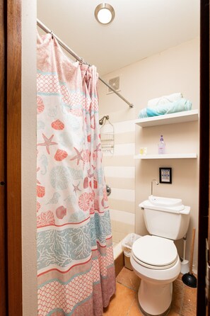 Shower, hair dryer, towels - Villa Dos Palmas - Beach  Villa - Waves Lapping at Your Door (Vieques)