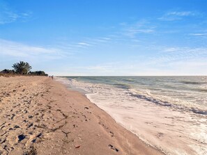 Beach nearby, beach umbrellas