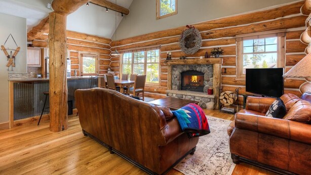 Powder Ridge Cabin | 7 Rose Bud | Living room - Powder Ridge Cabins at Big Sky (Big Sky)