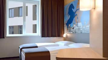 Habitación con 1 cama matrimonial o 2 individuales | Wifi gratis y ropa de cama
