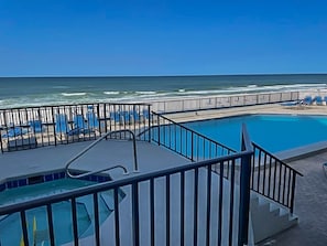 A heated pool