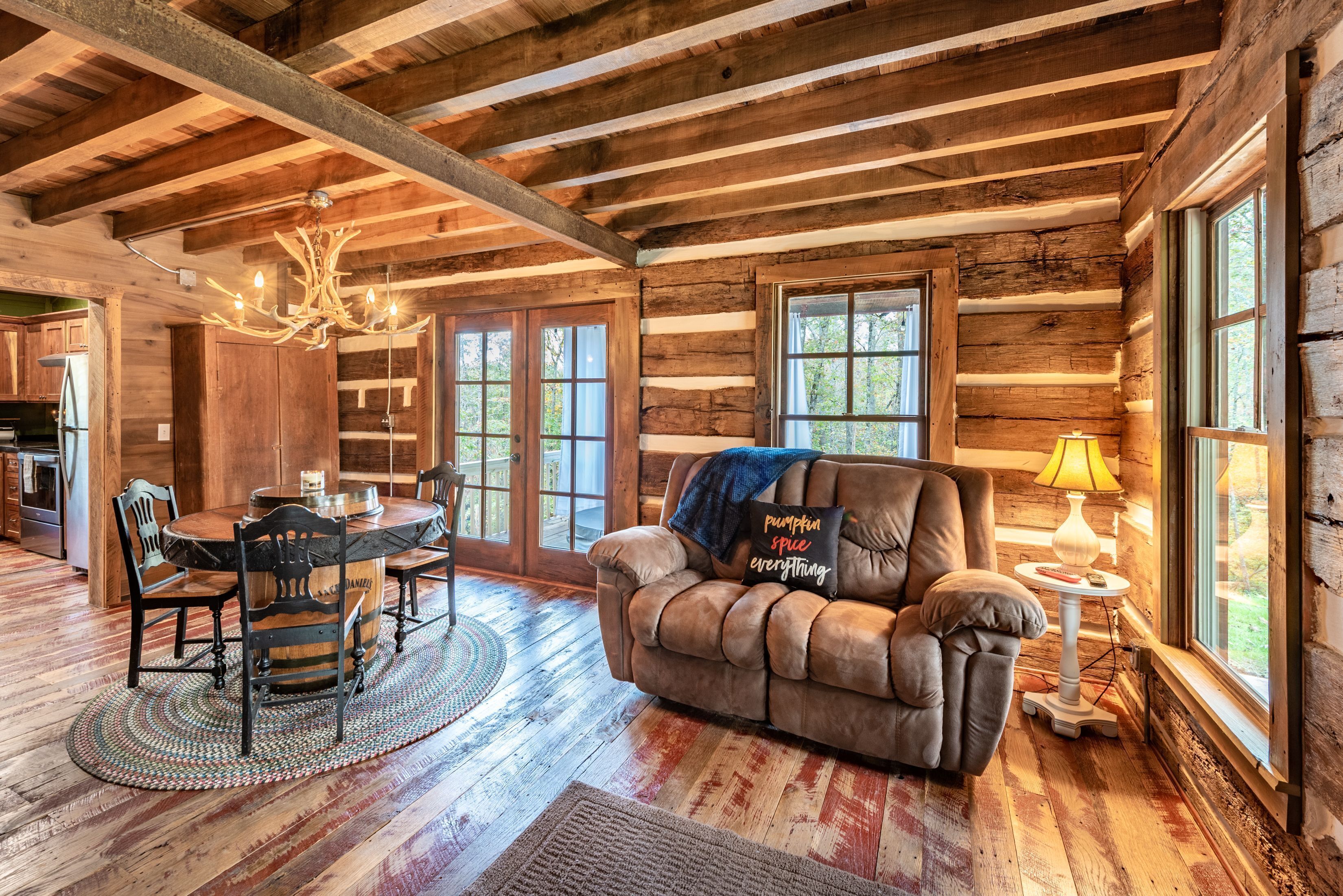 Rustic Remote Romantic Log Cabin Getaway with Hot tub!<br>4 wheel drive recommended