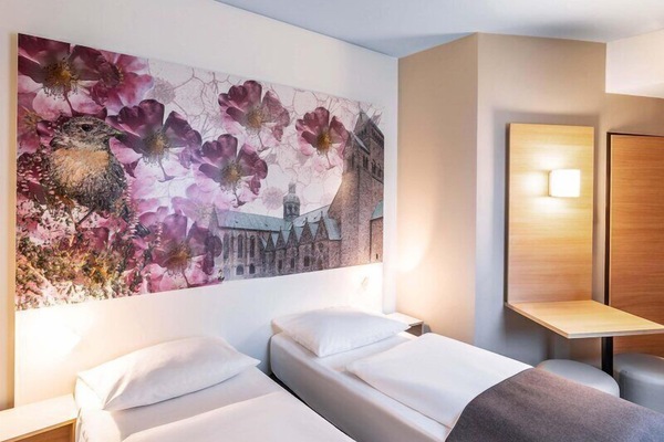 Habitación con 2 camas individuales | Sistema de insonorización, wifi gratis, ropa de cama