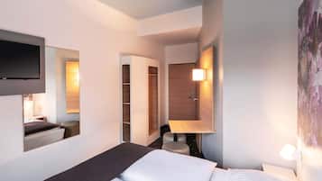 Schallisolierte Zimmer, kostenloses WLAN, Bettwäsche