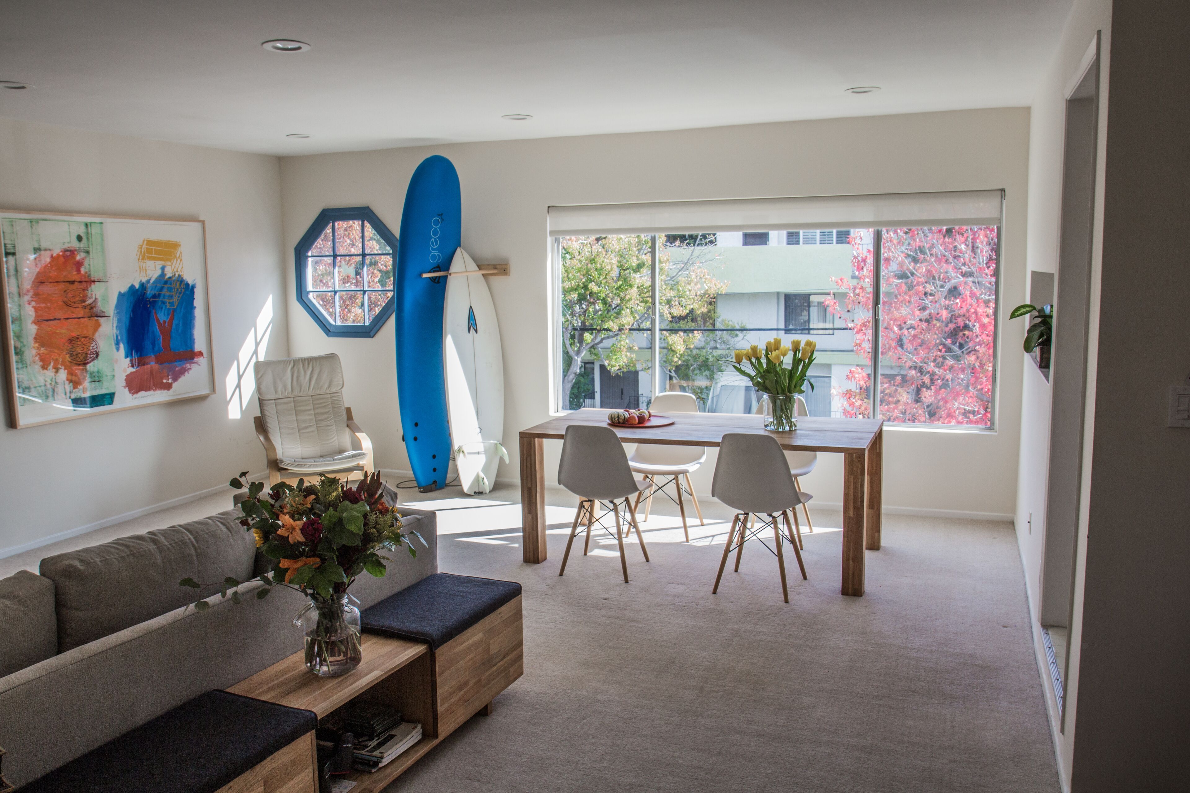 Large, bright, and sunny apartment steps from beach