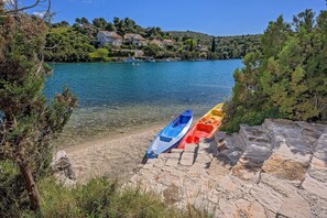 Beach nearby - Luxury Beachfront Villa Blue Star Brac with Pool (Milna)