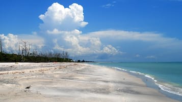 Beach nearby, sun loungers, beach towels