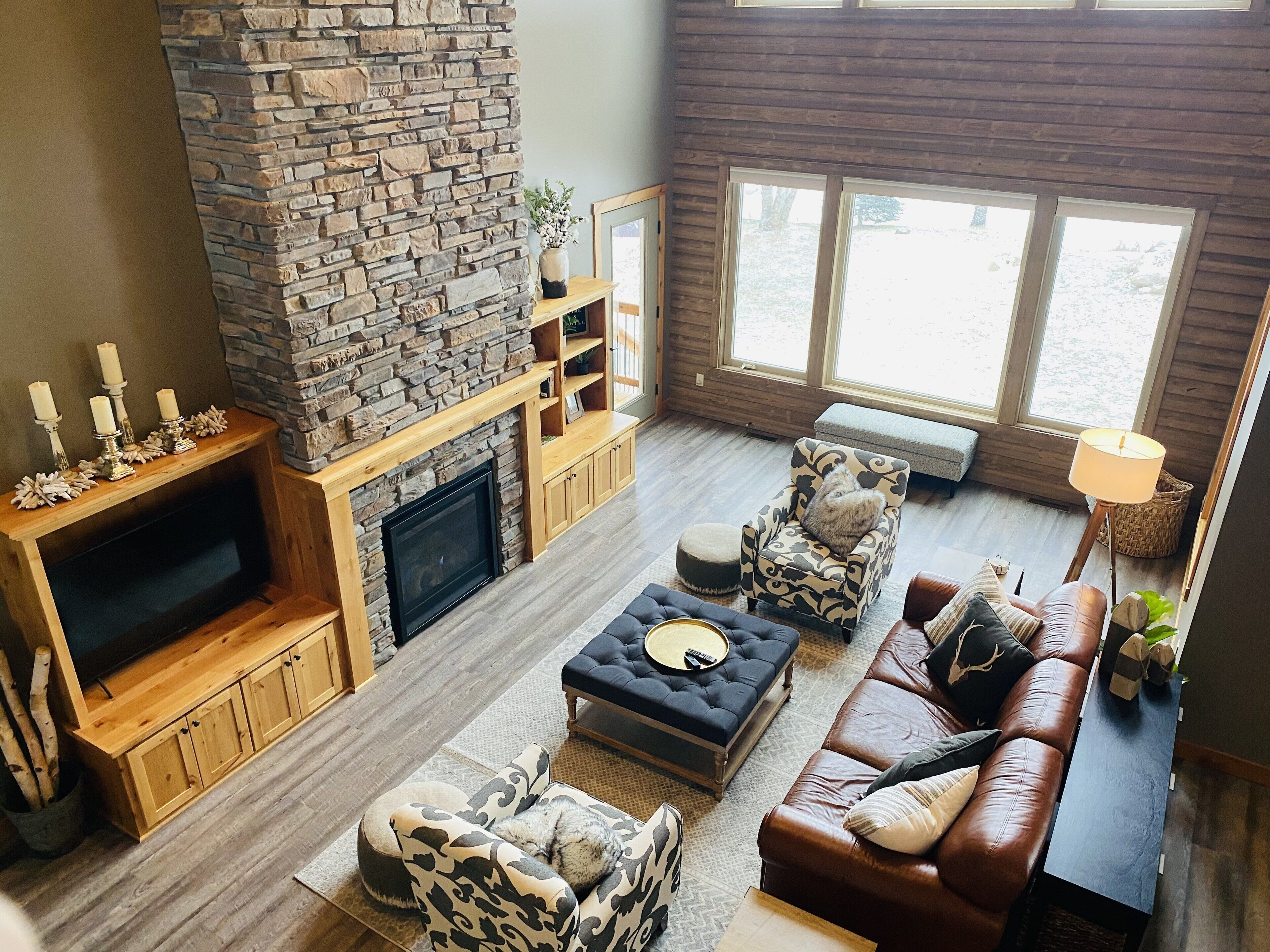 NEWLY BUILT, MODERN HOME on the WHITE FISH CHAIN! Sandy beach with Sunset View