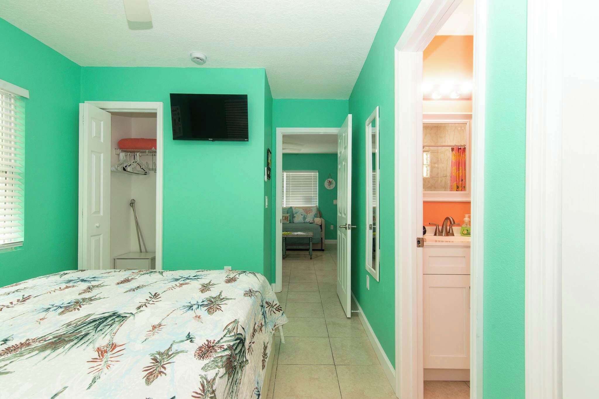 1 bedroom, iron/ironing board, travel crib, free WiFi
