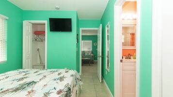 1 bedroom, iron/ironing board, travel crib, free WiFi