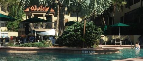 Udendørs pool, opvarmet pool